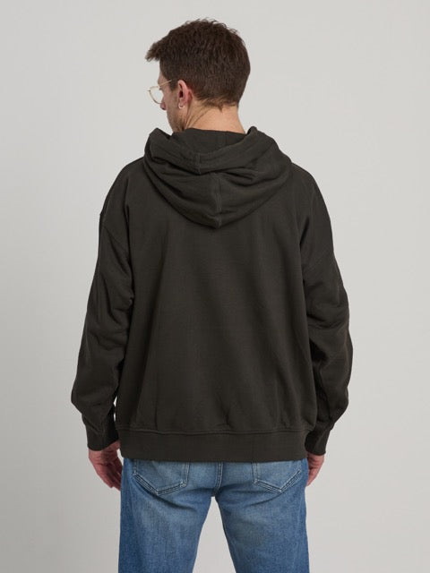 Men's Boxy Hoodie with Peace Begins With Us print