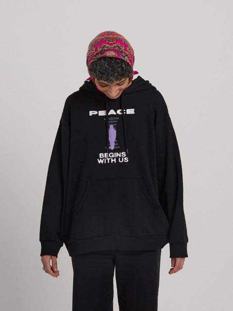 Regular Fit Hoodie (W) - Peace Begins With Us