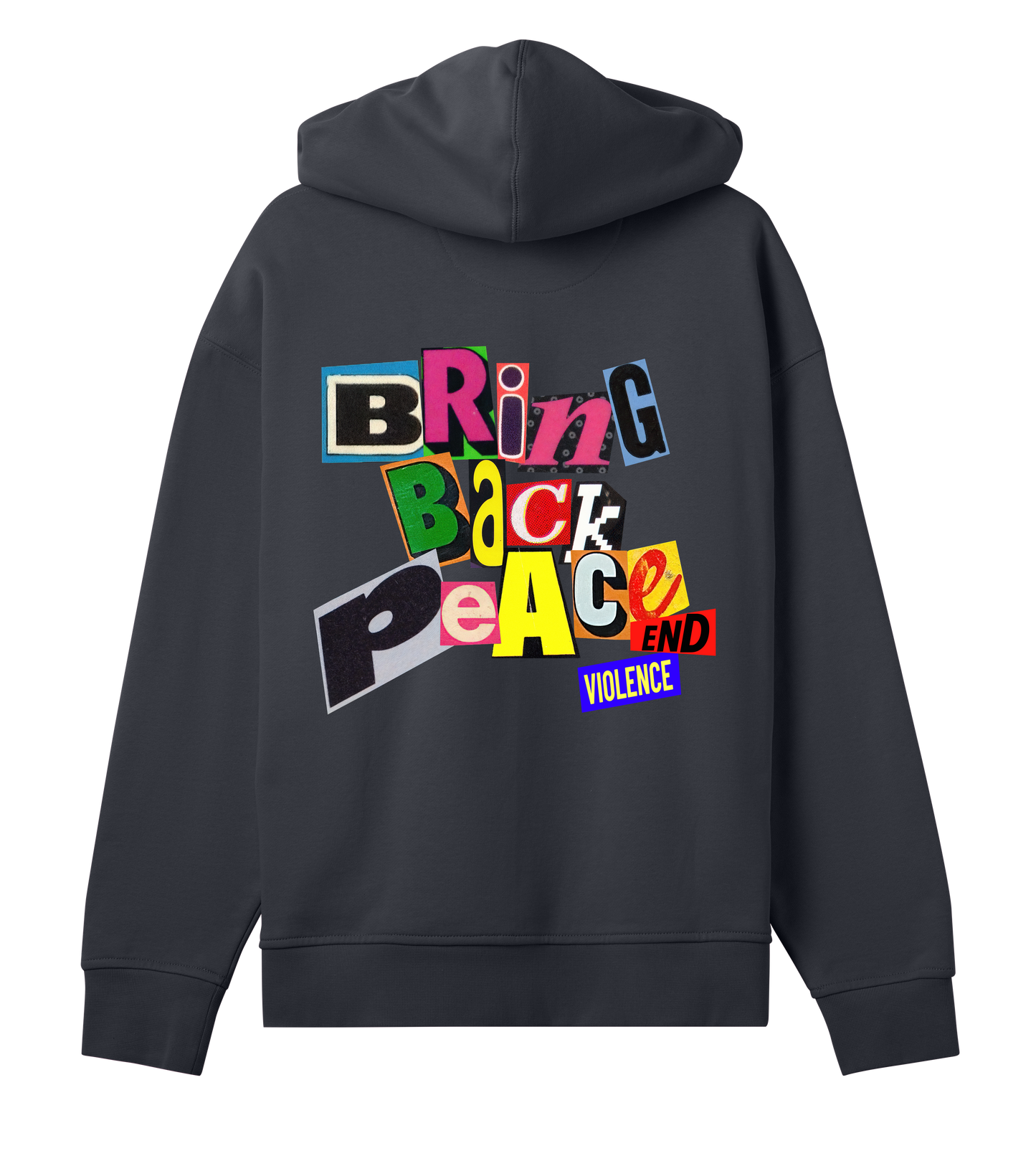 bring back peace off black hoodie
