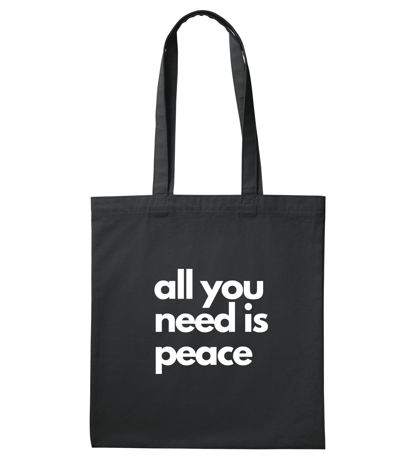 "all you need is peace" Tote Bag