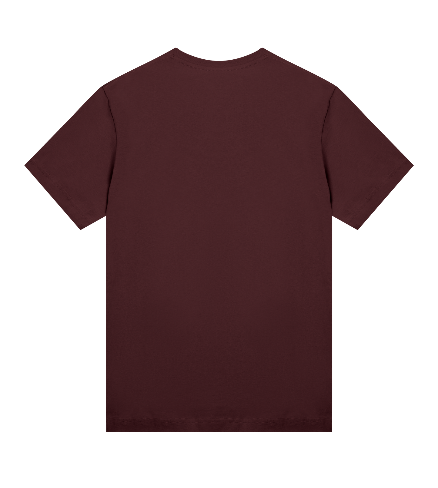 Plain brown t-shirt on a white background