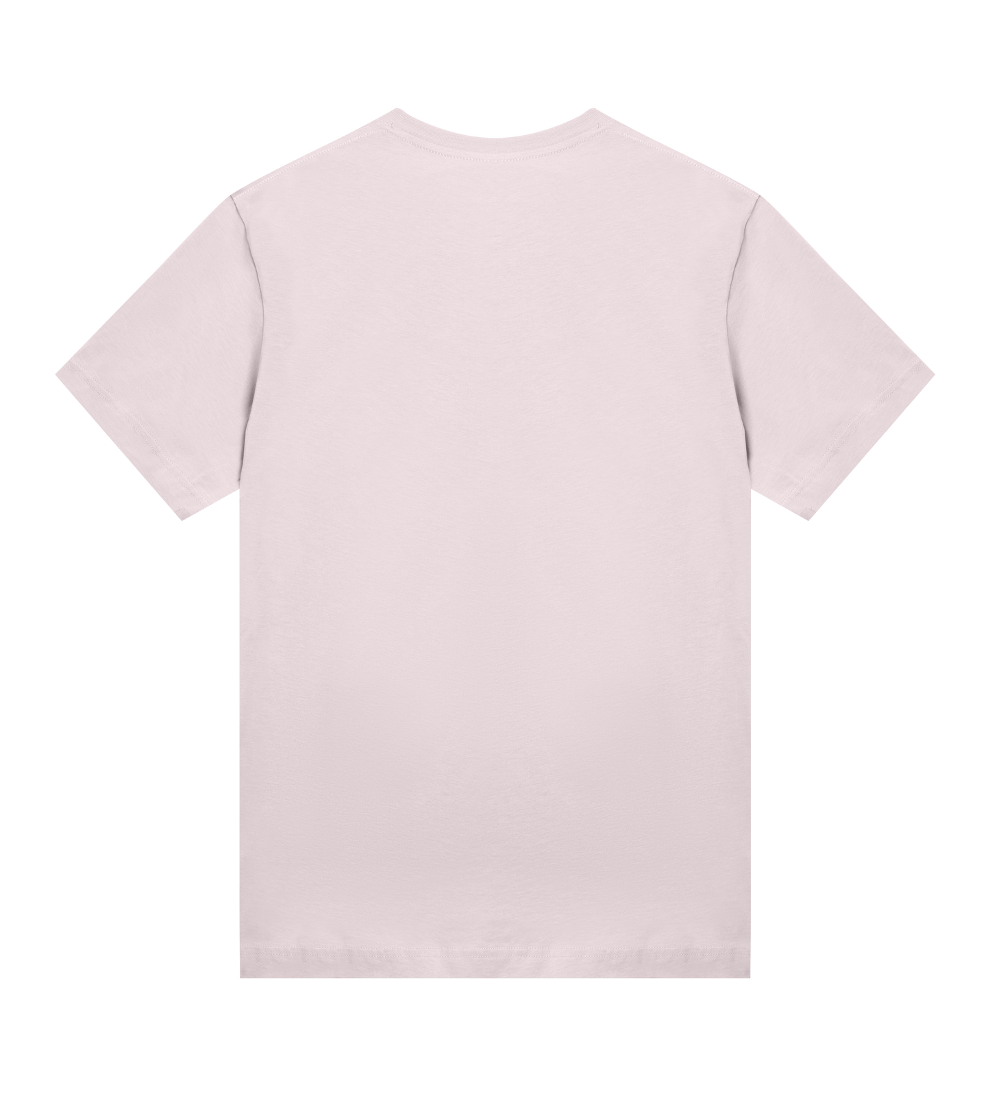 Light pink t-shirt on a white background