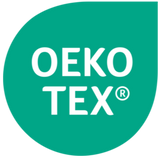 Oeko-Tex logo on a green background