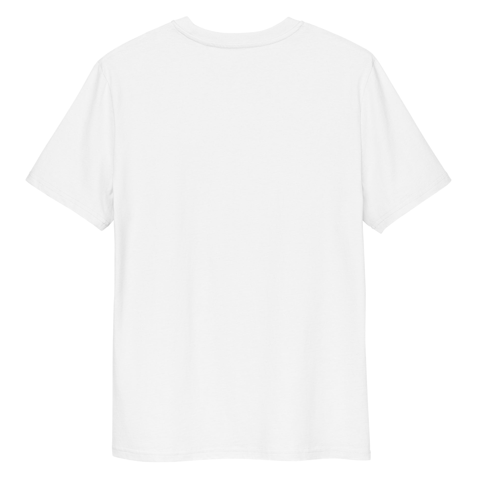Plain white t-shirt on a white background